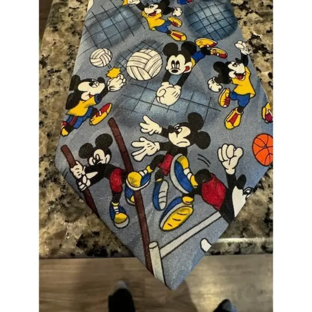Vintage Disney Mickey Mouse Unlimited‎ Sports Tie Necktie